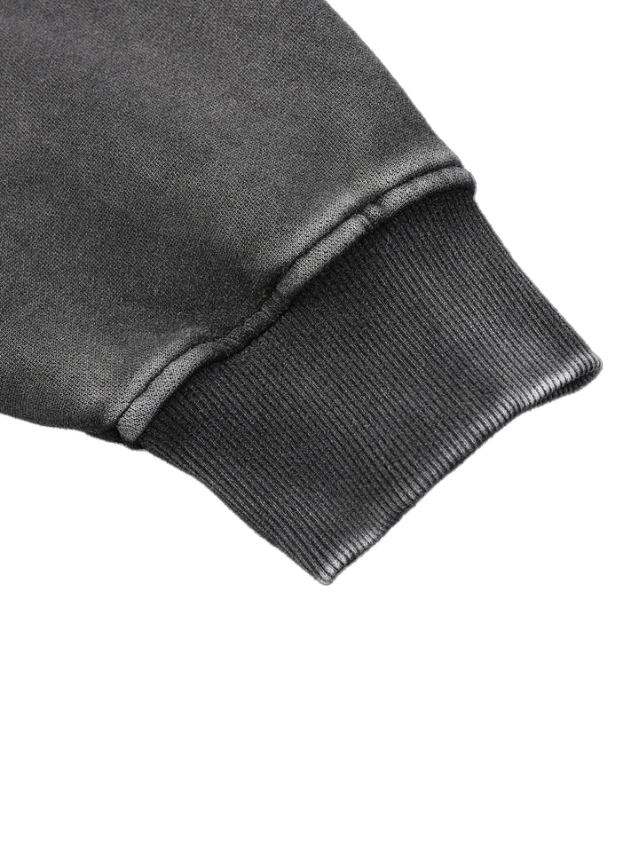 Snow Wash Fleece Oversize Hoodie