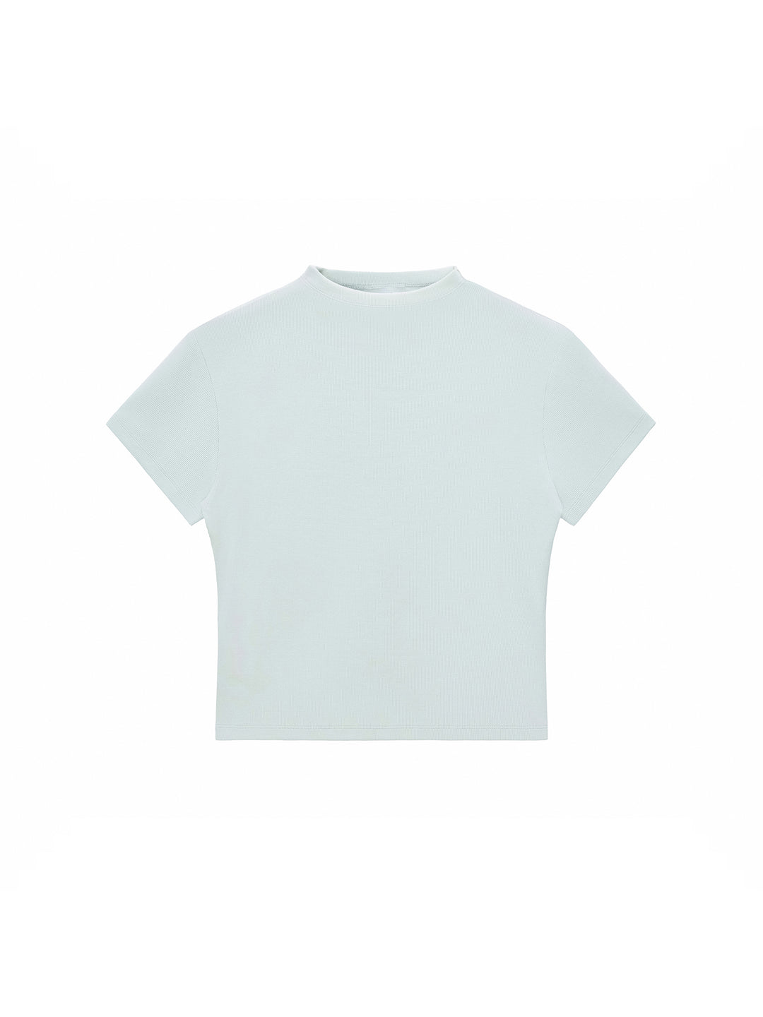 Little Women Motel Slim Fit Mock Neck T-Shirt