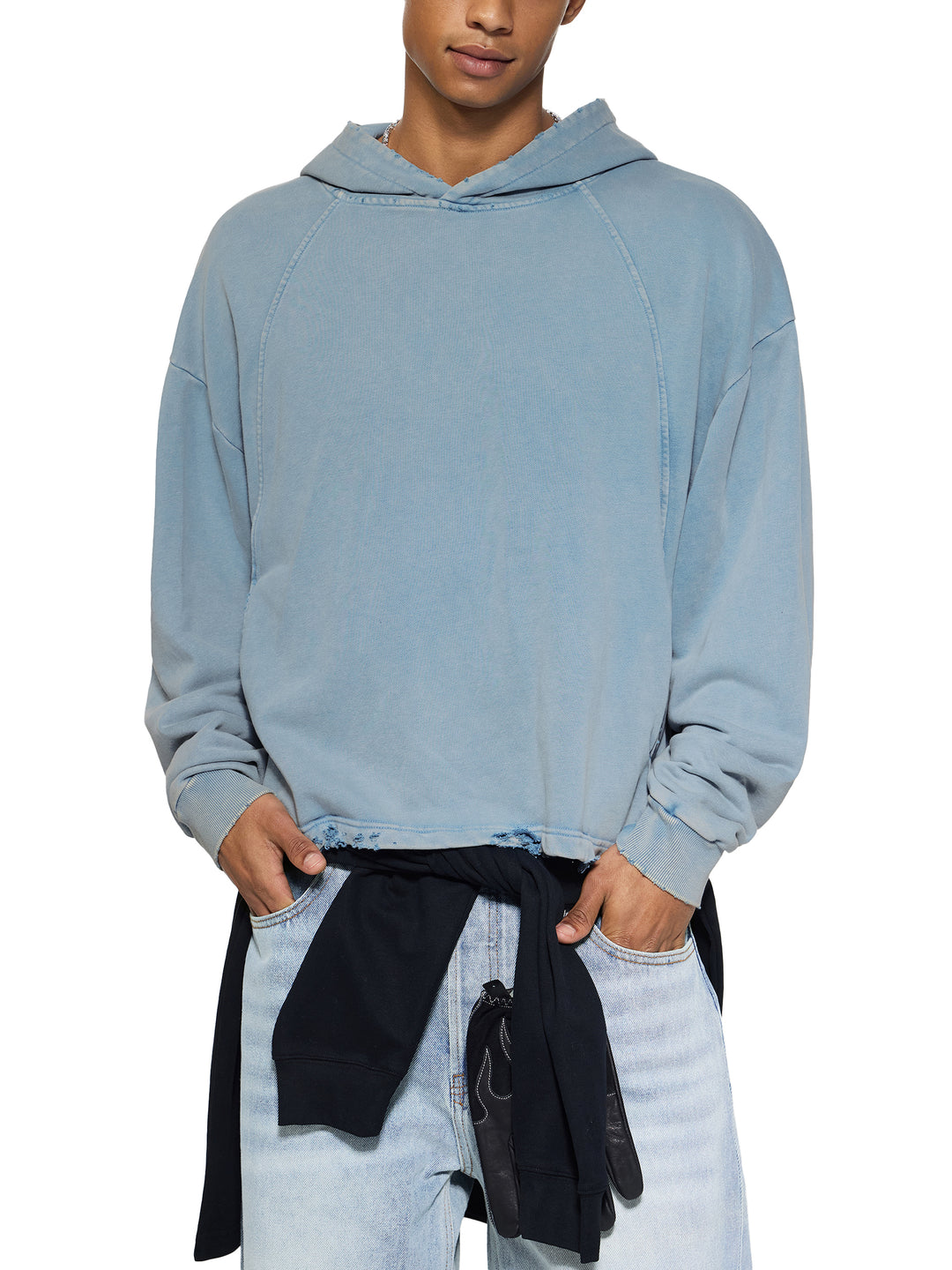 Vintage Wash Deconstructed Banana Split Hoodie