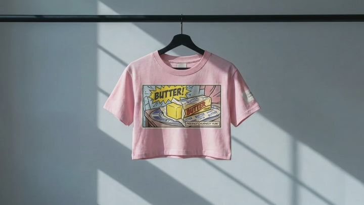 Its Butter Cropped Petal Tee