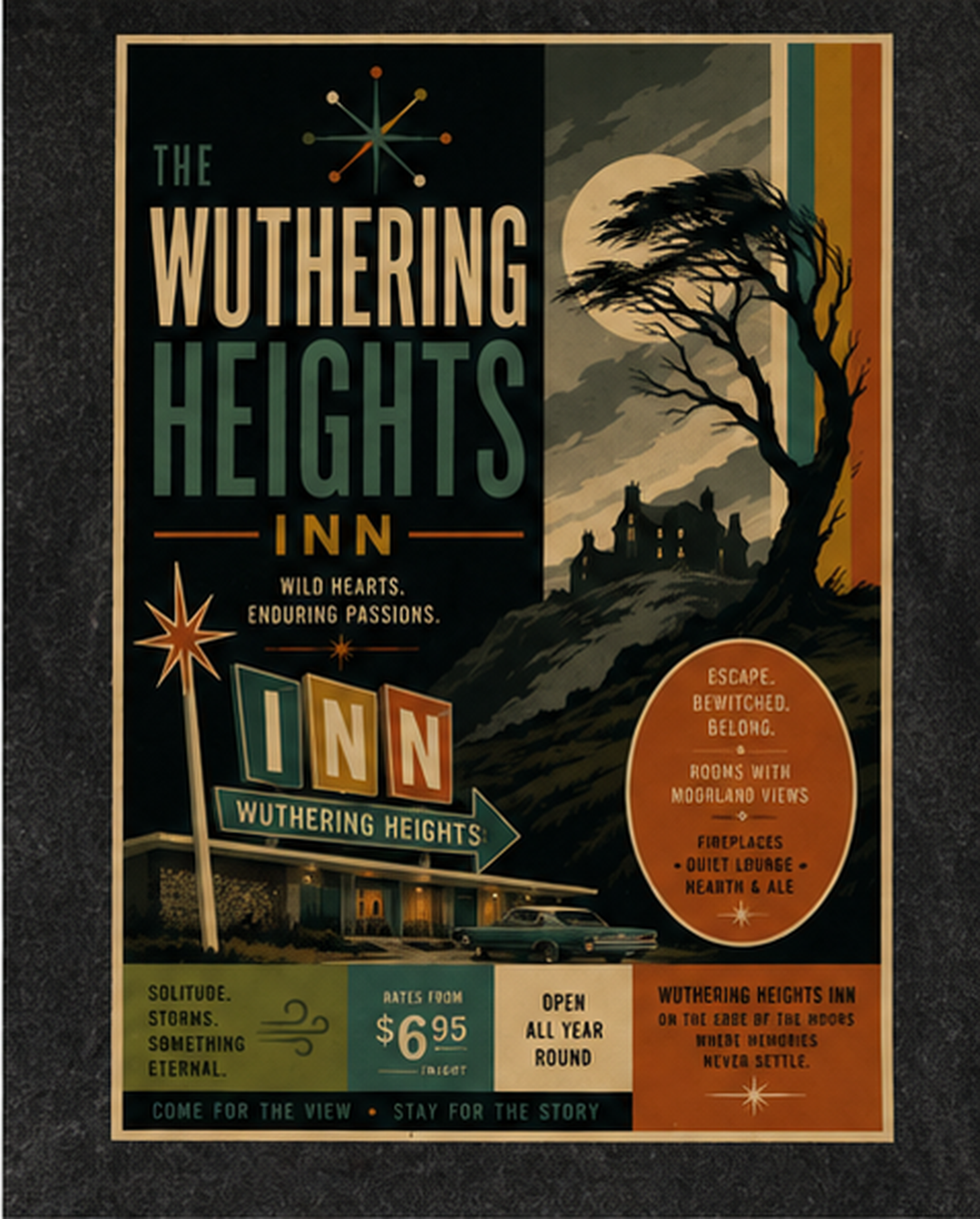 Wuthering Heights Inn Boxy Washed Tee